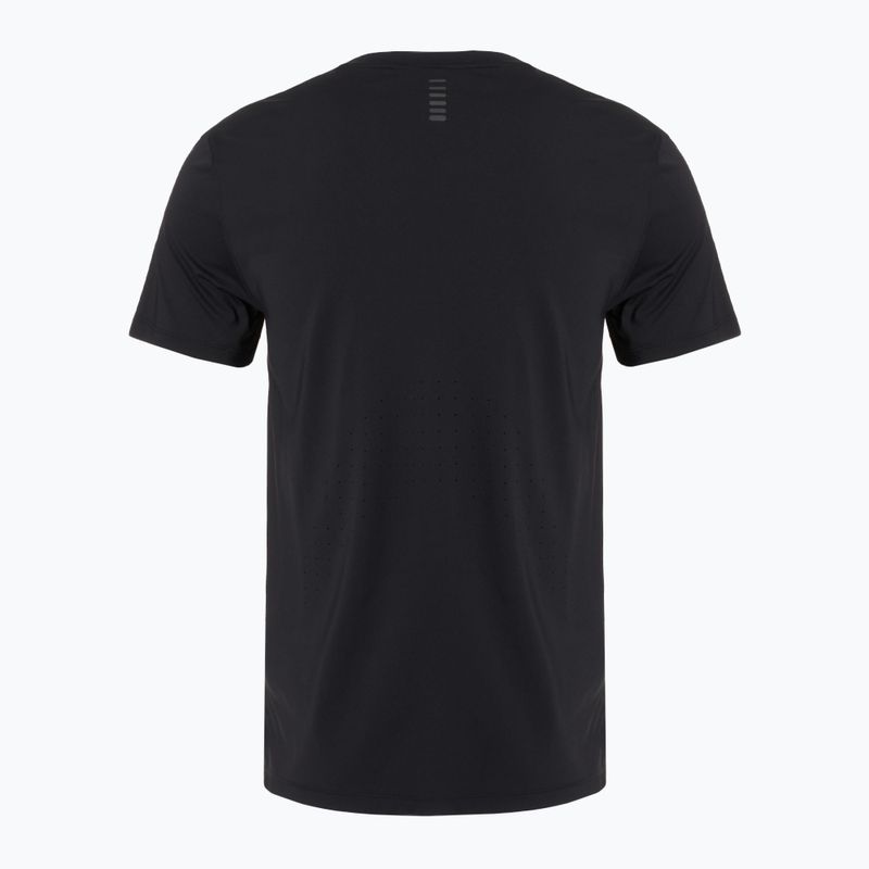 Men's running T-shirt Under Armour Launch Elite black/reflective 2
