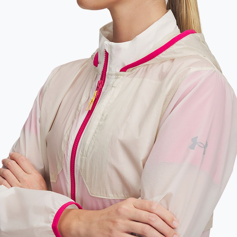 Women's running jacket Under Armour Trail Run stone 3