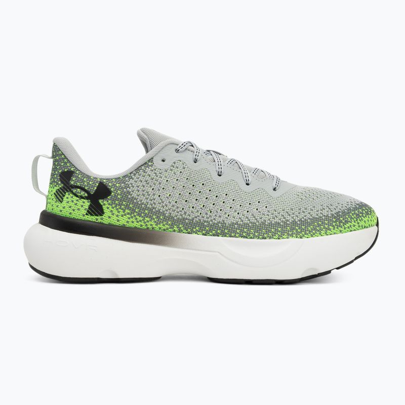 Under Armour Infinite mod gray/hyper green/black men's running shoes 2