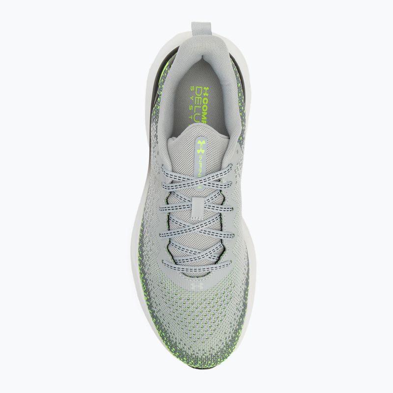 Under Armour Infinite mod gray/hyper green/black men's running shoes 5