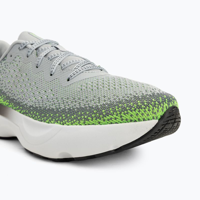Under Armour Infinite mod gray/hyper green/black men's running shoes 7