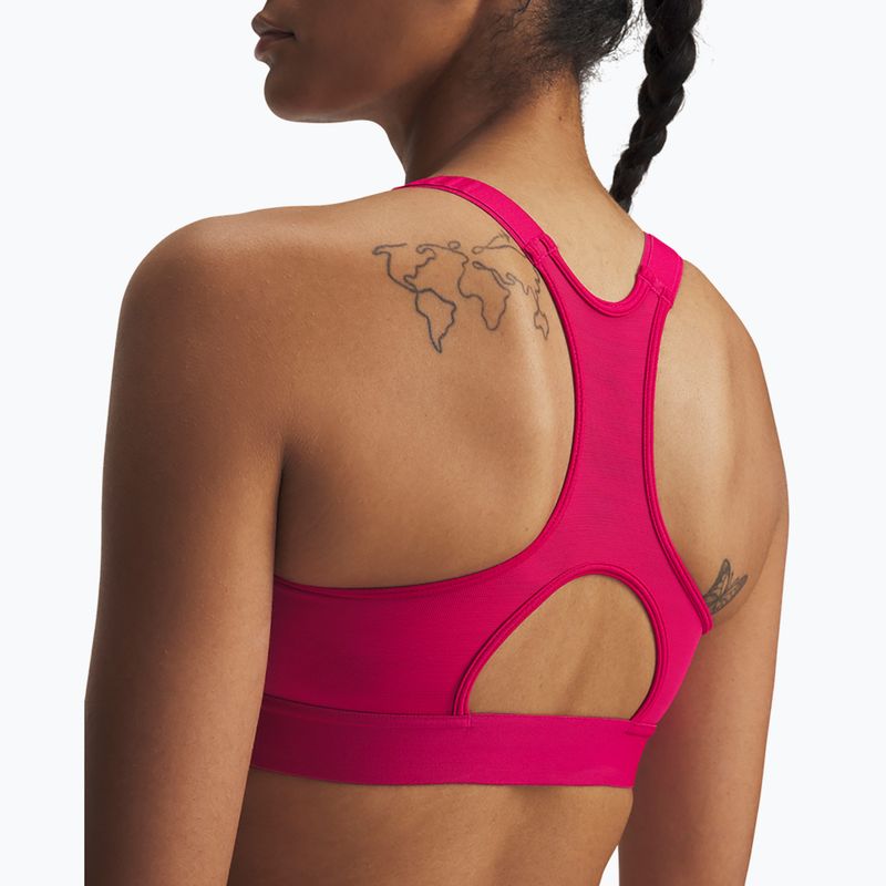 Training bra Under Armour HeatGear Armour High shaded fuchsia 3