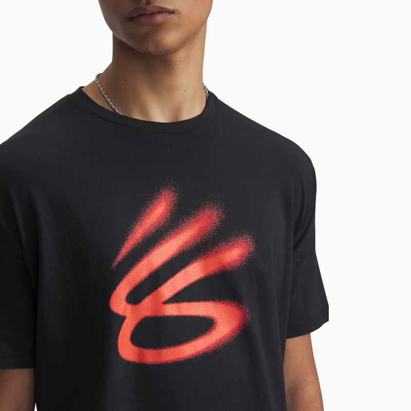 Basketball T-shirt Under Armour Curry Playable 1 Tee black/fire 3