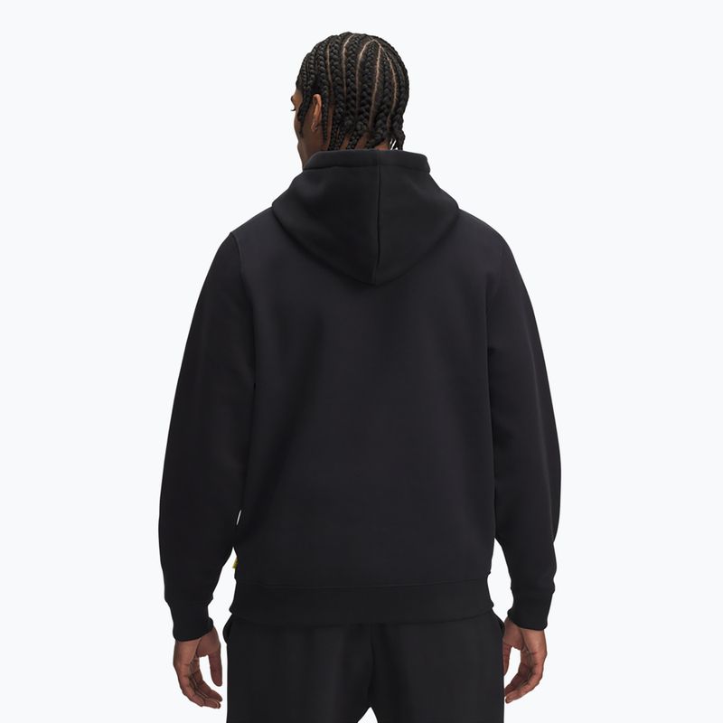 Men's sweatshirt Under Armour Curry Splash Hoodie black / white clay 2