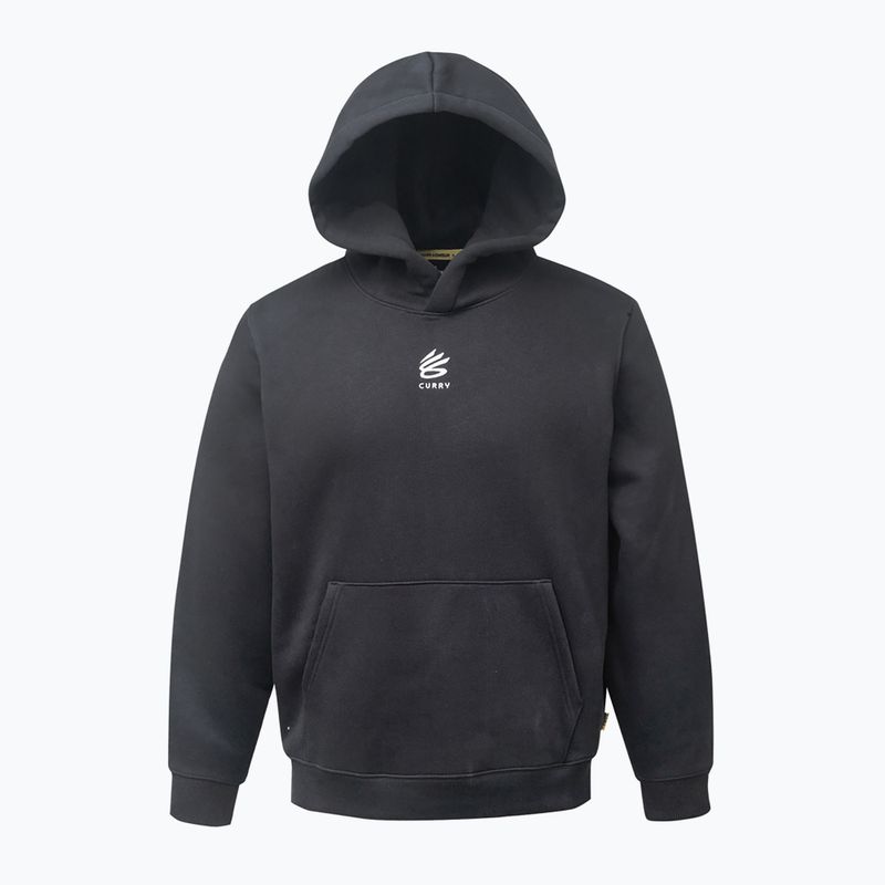 Men's sweatshirt Under Armour Curry Splash Hoodie black / white clay 4