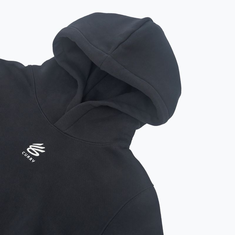 Men's sweatshirt Under Armour Curry Splash Hoodie black / white clay 6