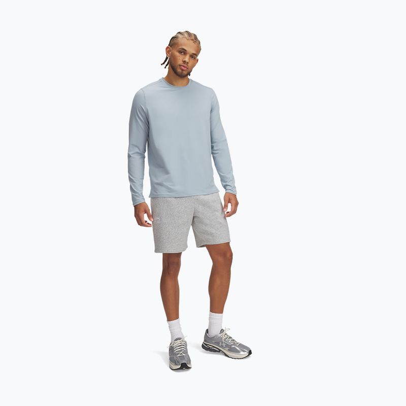 Men's shorts Under Armour Icon Fleece mod gray light heather/white 2