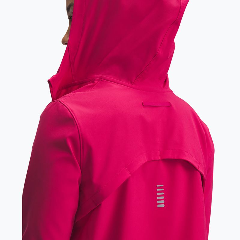 Women's running jacket Under Armour Outrun The Storm shaded fuchsia/reflective 3