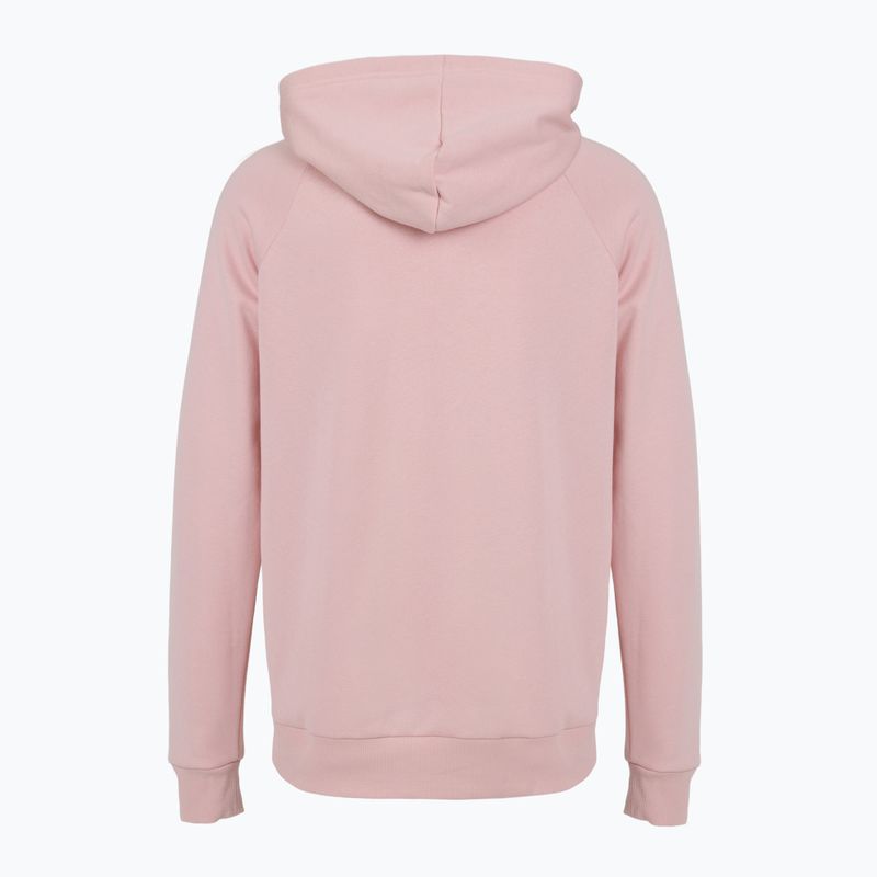 Men's sweatshirt Under Armour Rival Fleece Hoodie prime pink/white 4
