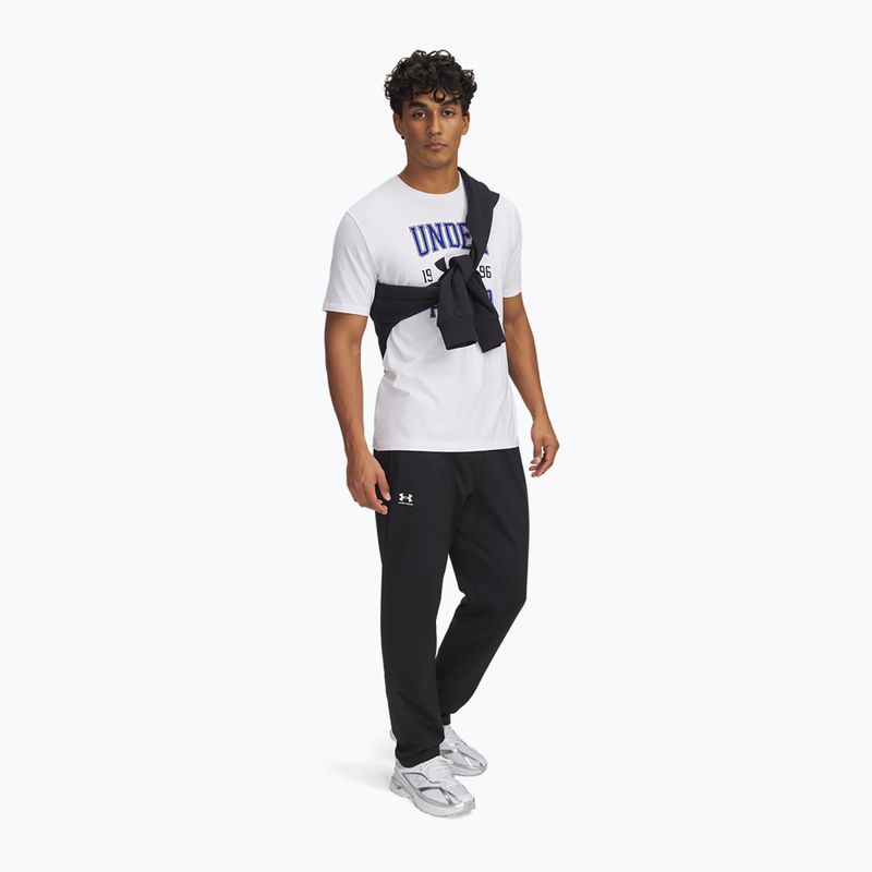 Men's trousers Under Armour Sportstyle Brawler Pant black/white 2