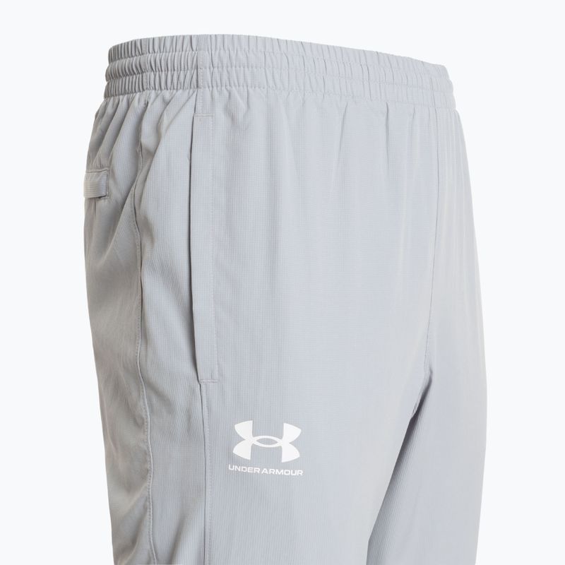 Men's trousers Under Armour Rival Woven Windbreaker Pant mod gray/mod gray/white 3