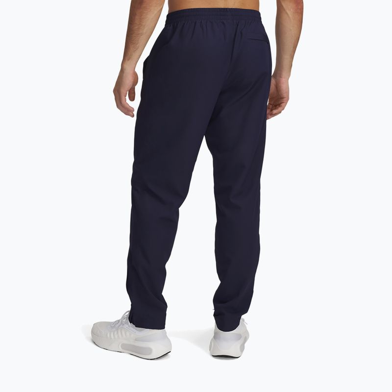 Men's trousers Under Armour Rival Woven Windbreaker Pant midnight navy/midnight navy/white 3