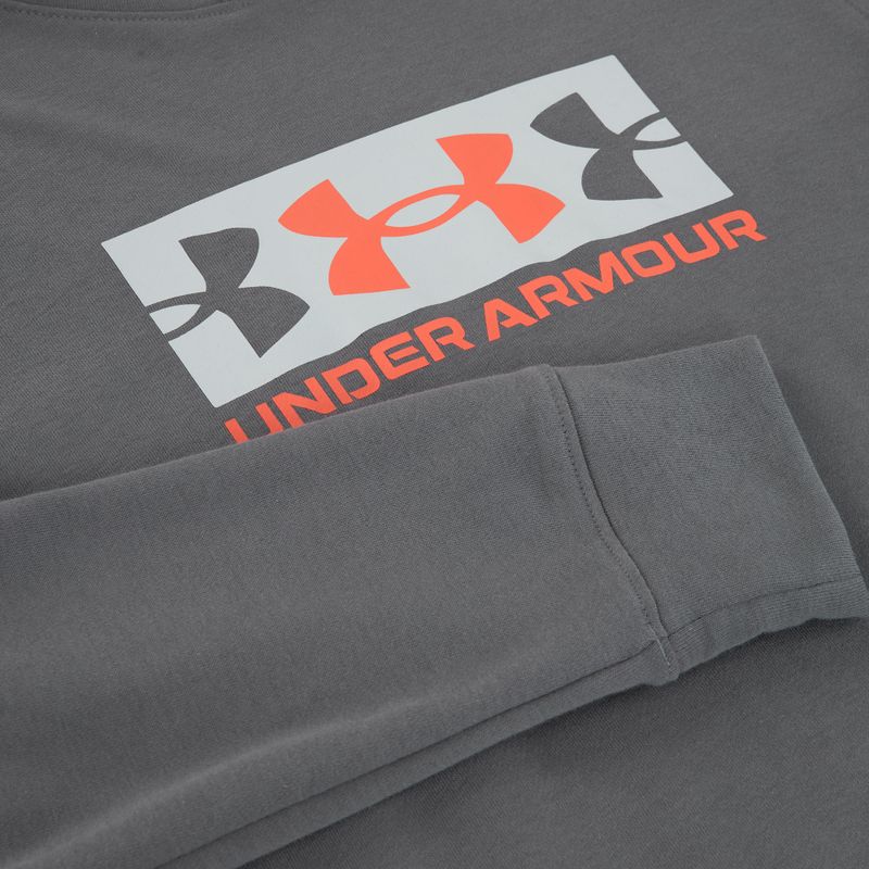 Men's sweatshirt Under Armour Rival Terry Logo castlerock/mod gray/fire 5
