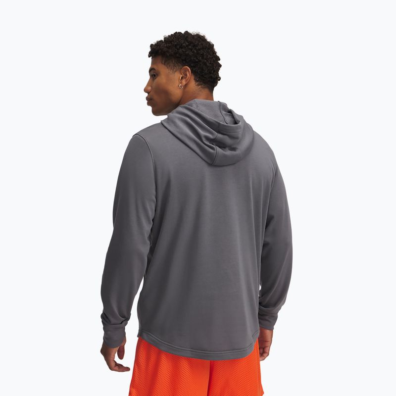 Men's sweatshirt Under Armour Rival Terry Logo castlerock/mod gray/fire 2