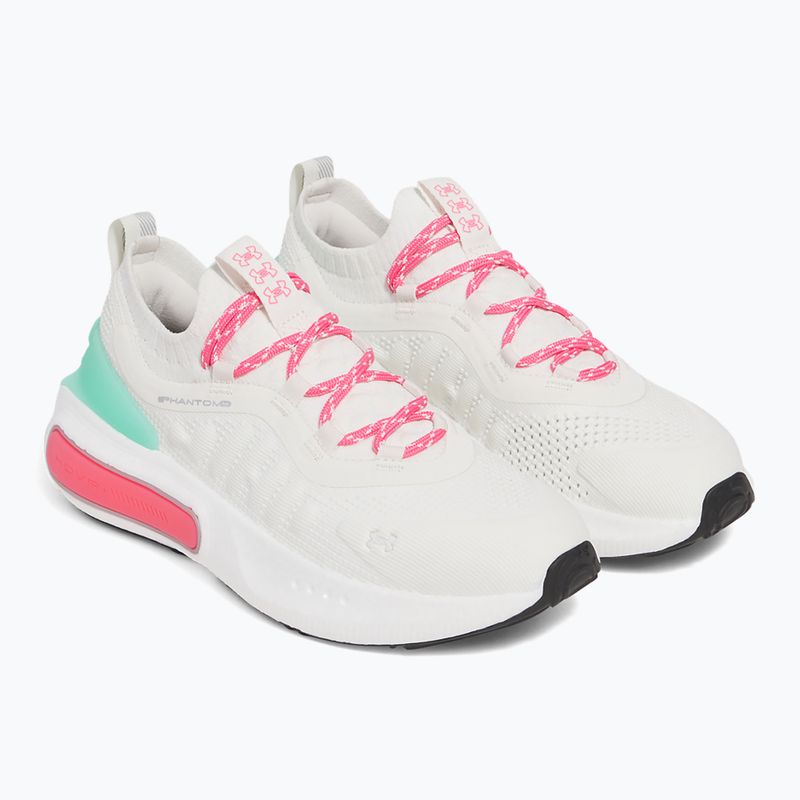 Women's shoes Under Armour Phantom 4 White quartz/comet green/super pink 3