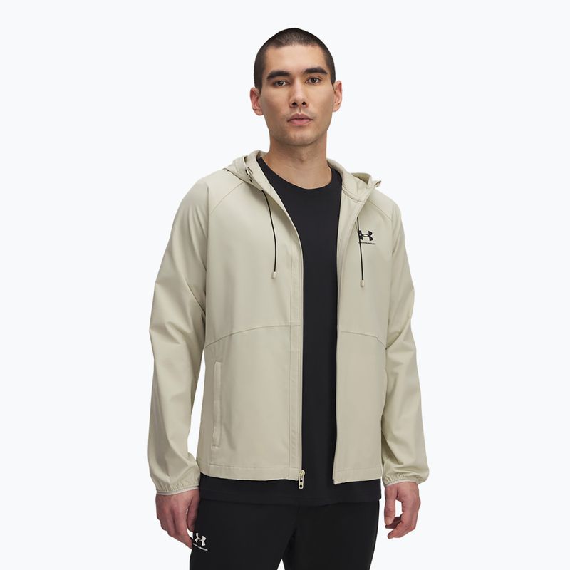 Training jacket Under Armour Vibe Woven khaki base/black