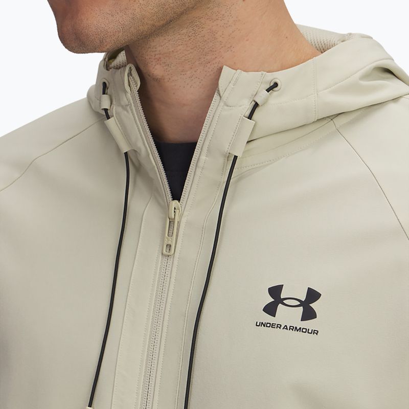 Training jacket Under Armour Vibe Woven khaki base/black 3