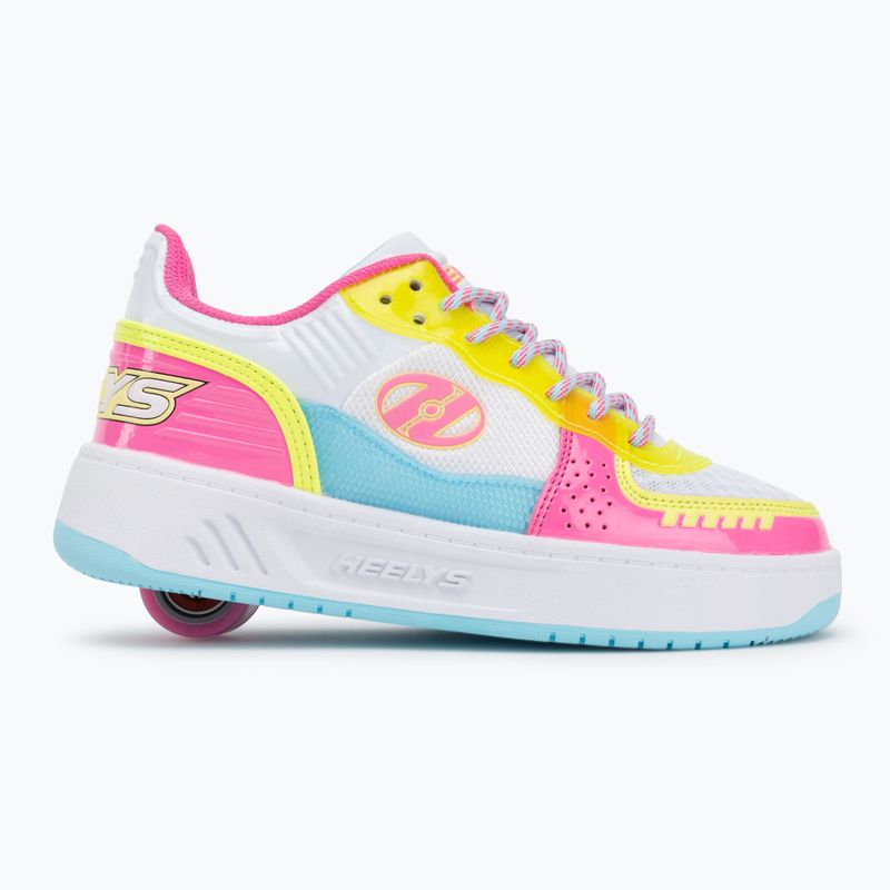 Heelys Rezerve FN children's shoes white/neon pink/aqua/neon yellow 2