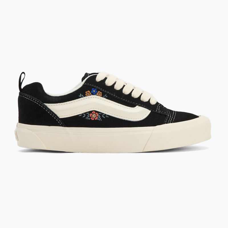 Shoes Vans Knu Skool black floral 2