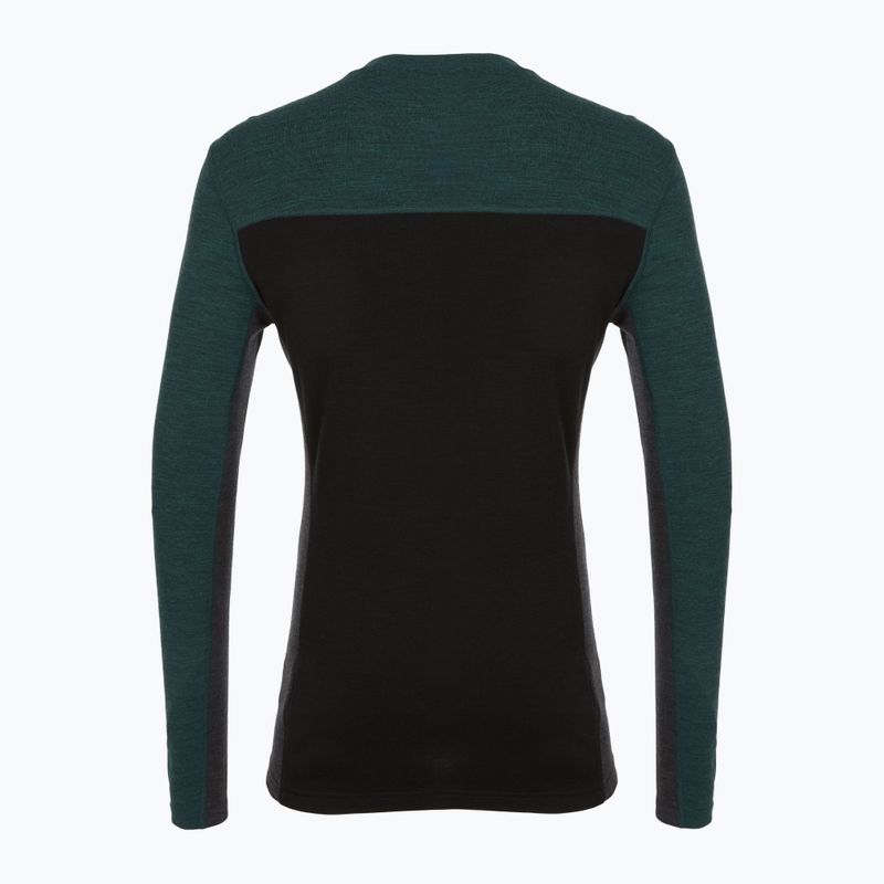 Men's thermal base layer sweatshirt Smartwool Classic Thermal Merino Base Layer Colorblock Crew Boxed twilling blue/black 4