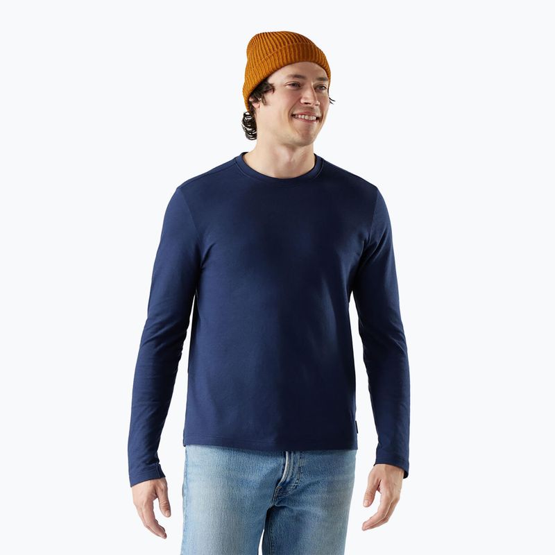 Men's trekking long-sleeve Smartwool Perfect Crew deep navy
