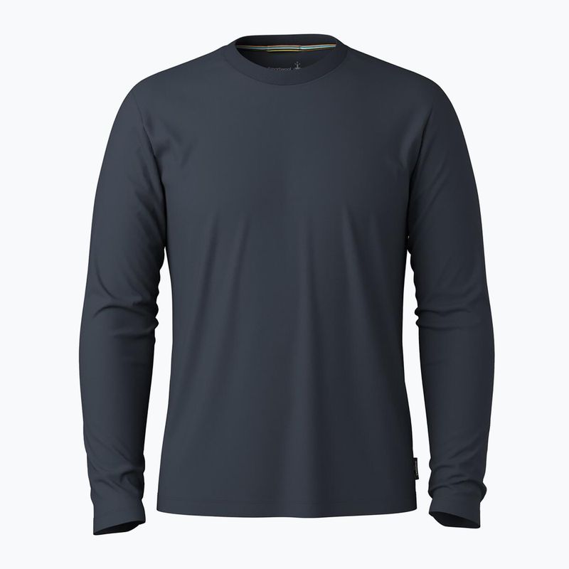 Men's trekking longsleeve Smartwool Perfect Crew deep navy 3