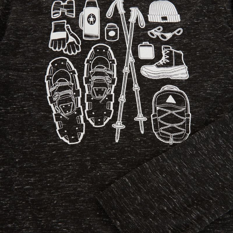 Men's longsleeve Smartwool Merino Hemp Blend Gear Up Graphic black heather 6