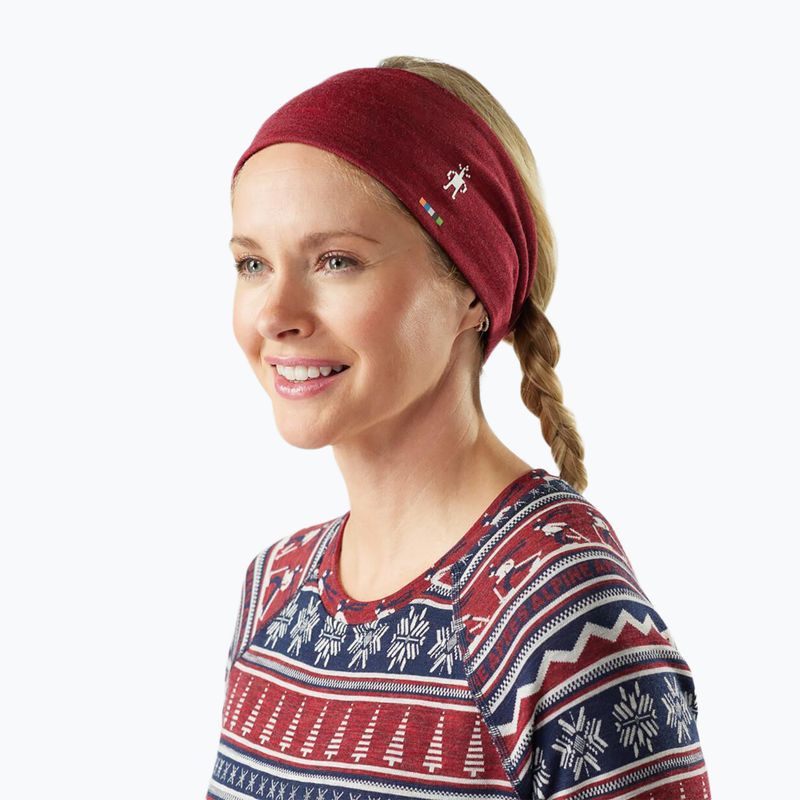 Headband Smartwool Thermal Merino Reversible deep navy/currant heather 3