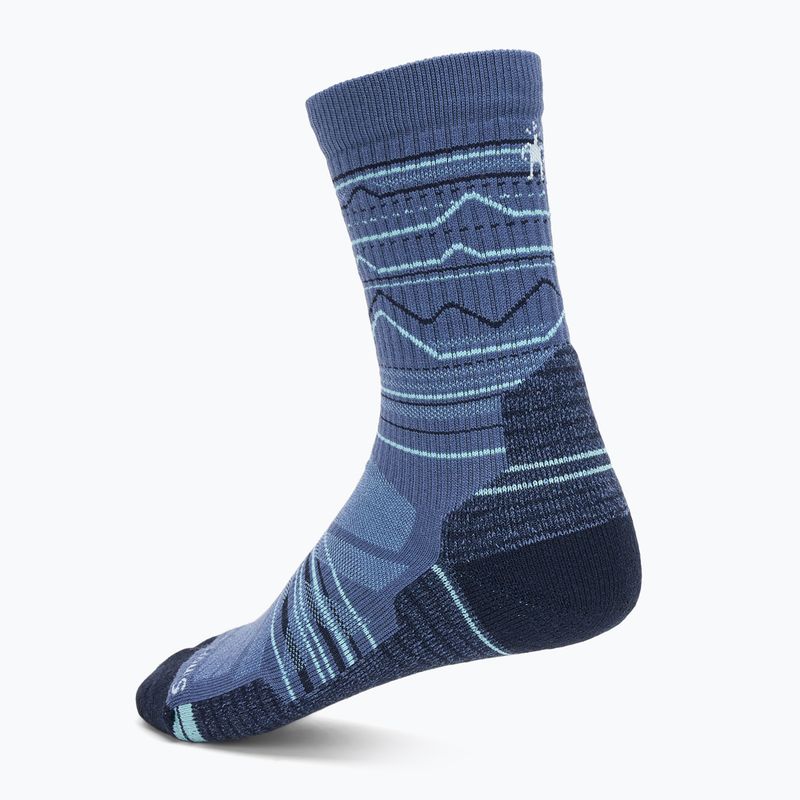 Smartwool Hike Light Cushion Mountain Pattern Crew Socks nightfall blue 2