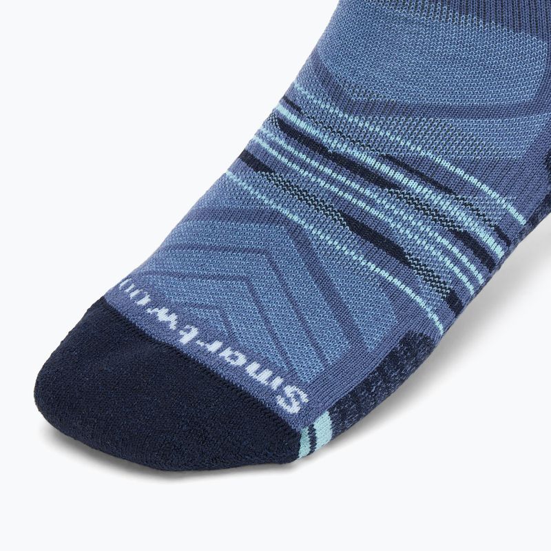 Smartwool Hike Light Cushion Mountain Pattern Crew Socks nightfall blue 3