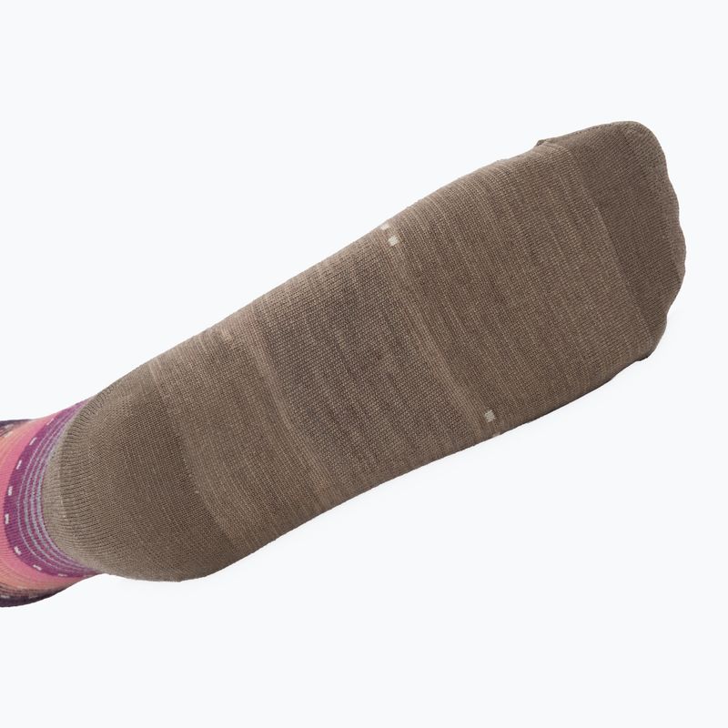 Women's socks Smartwool Everyday Stitch Stripe Crew fossil/purple 4