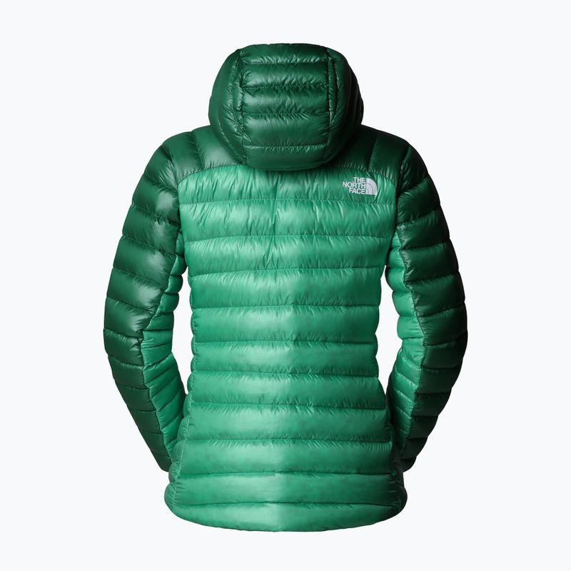 Women's down jacket The North Face Summit Breithorn Hoodie nebula green/evergreen 6