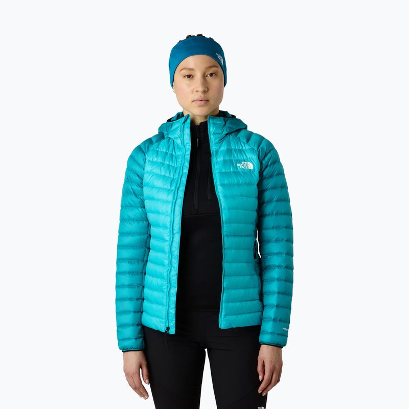 Women's down jacket The North Face Bettaforca Light Down Hooded galactic blue/deep teal 4