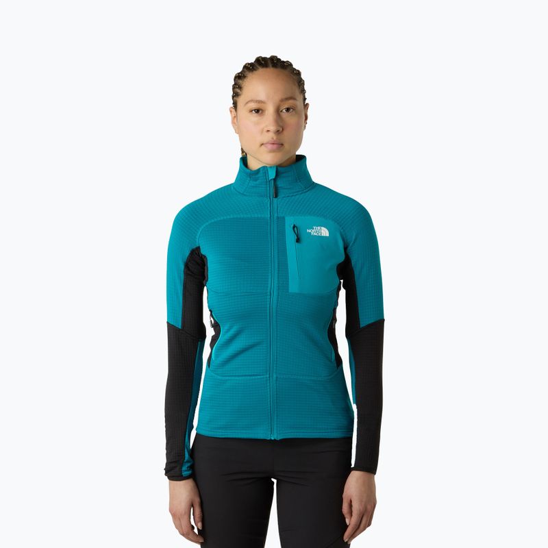 Women's sweatshirt The North Face Polartec Powergrid Stormgap anthracite grey/tnf black