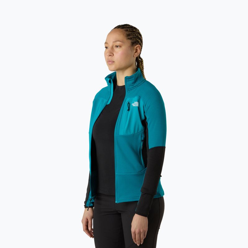 Women's sweatshirt The North Face Polartec Powergrid Stormgap Hoodie anthracite grey/tnf black 4