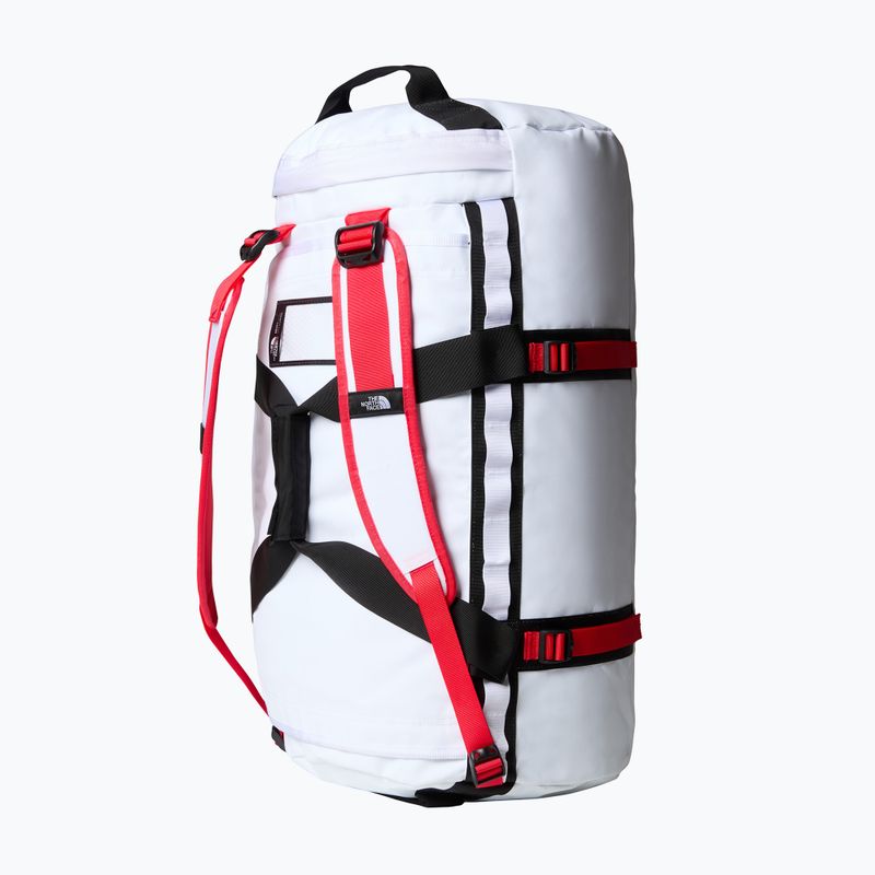 The North Face Base Camp Duffel M 71 l travel bag white/black/elevation red 3