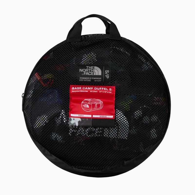 Travel bag The North Face Base Camp Duffel S 50 l black alpine floral 2