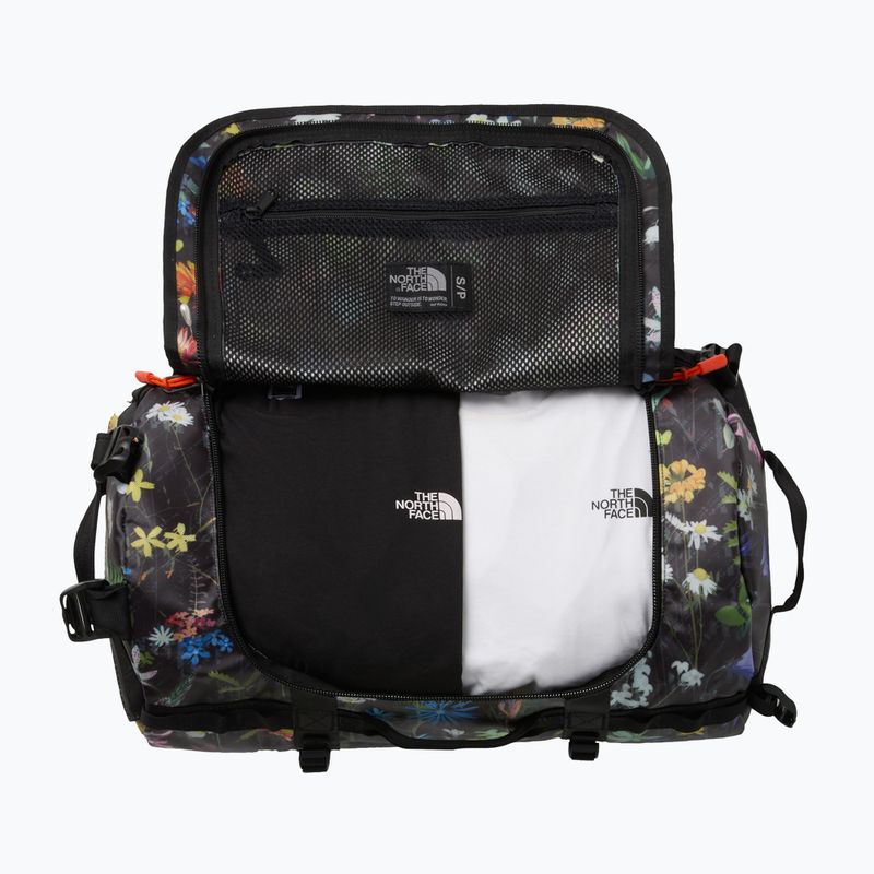 The North Face Base Camp Duffel S 50 l travel bag black alpine floral 5
