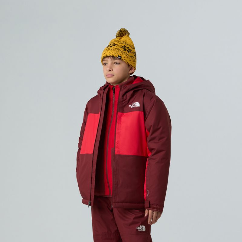 Children's ski jacket The North Face Freedom Insulated sumac/ red 4