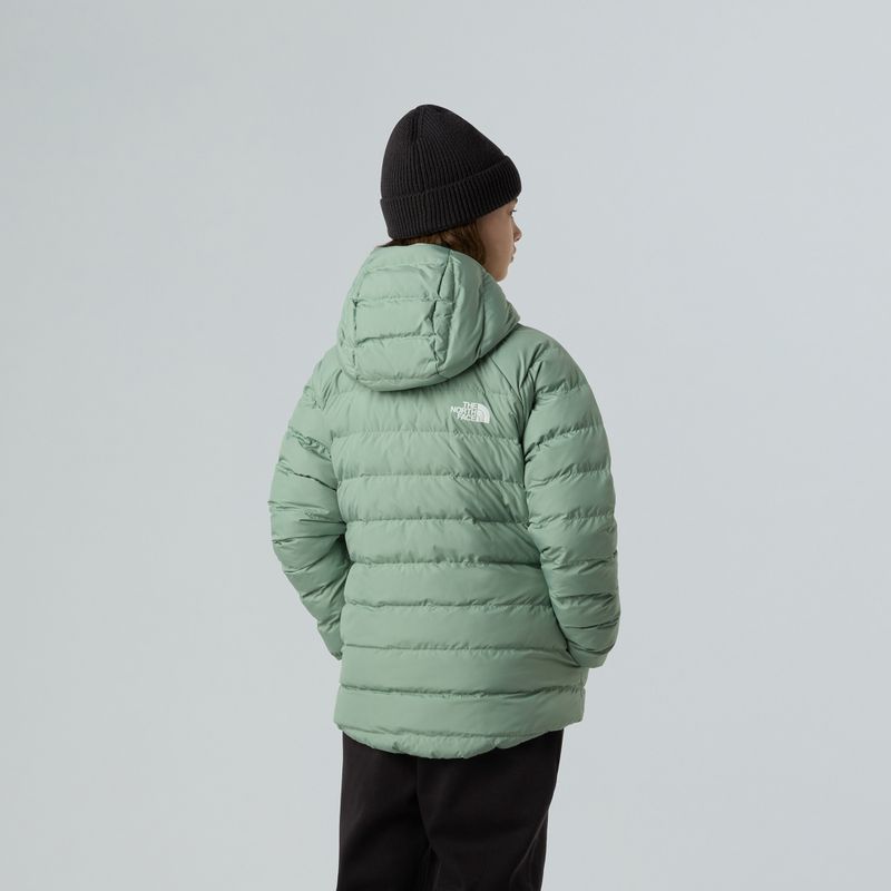Children's down jacket The North Face Reversible Perrito Hooded slate moss 3