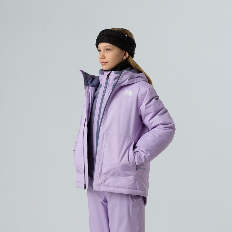 Children's ski jacket The North Face Freedom Insulated lite lilac 4