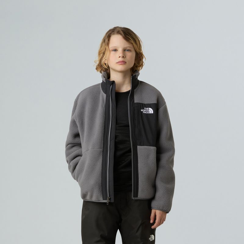 Children's fleece sweatshirt The North Face Yumiori Full Zip smoked pearl/black 4