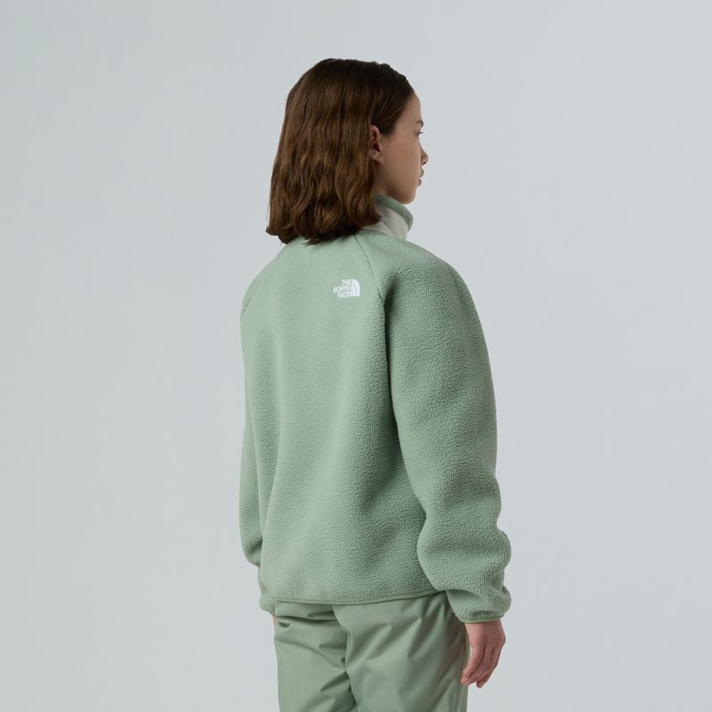 Children's fleece sweatshirt The North Face Yumiori Full Zip slate moss/white dune 3