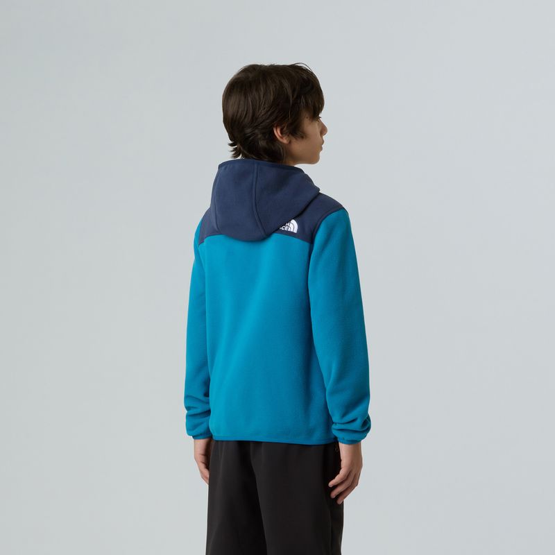 Children's fleece sweatshirt The North Face Teen Glacier Full Zip Hoodie dusk blue/summit navy 5
