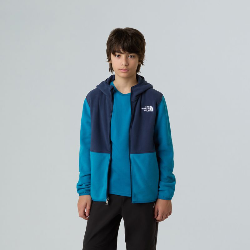 Children's fleece sweatshirt The North Face Teen Glacier Full Zip Hoodie dusk blue/summit navy 6