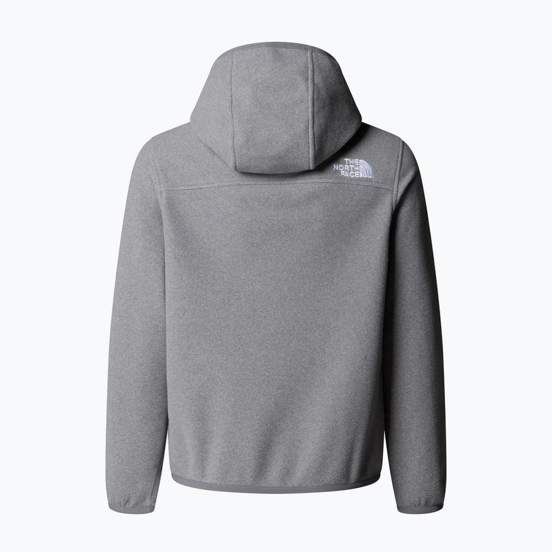 Children's fleece sweatshirt The North Face Teen Glacier Full Zip Hoodie mid grey heather 2