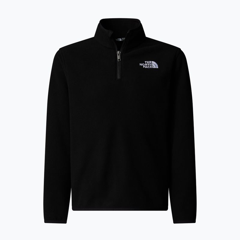 Children's fleece sweatshirt The North Face Teen Glacier 1/4 Zip black