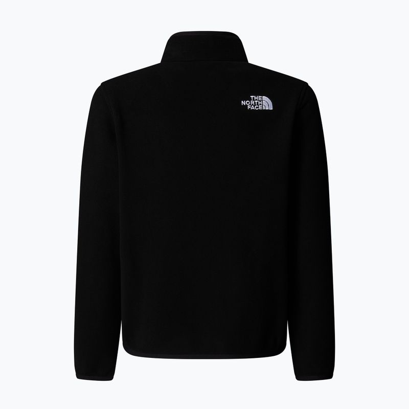 Children's fleece sweatshirt The North Face Teen Glacier 1/4 Zip black 2