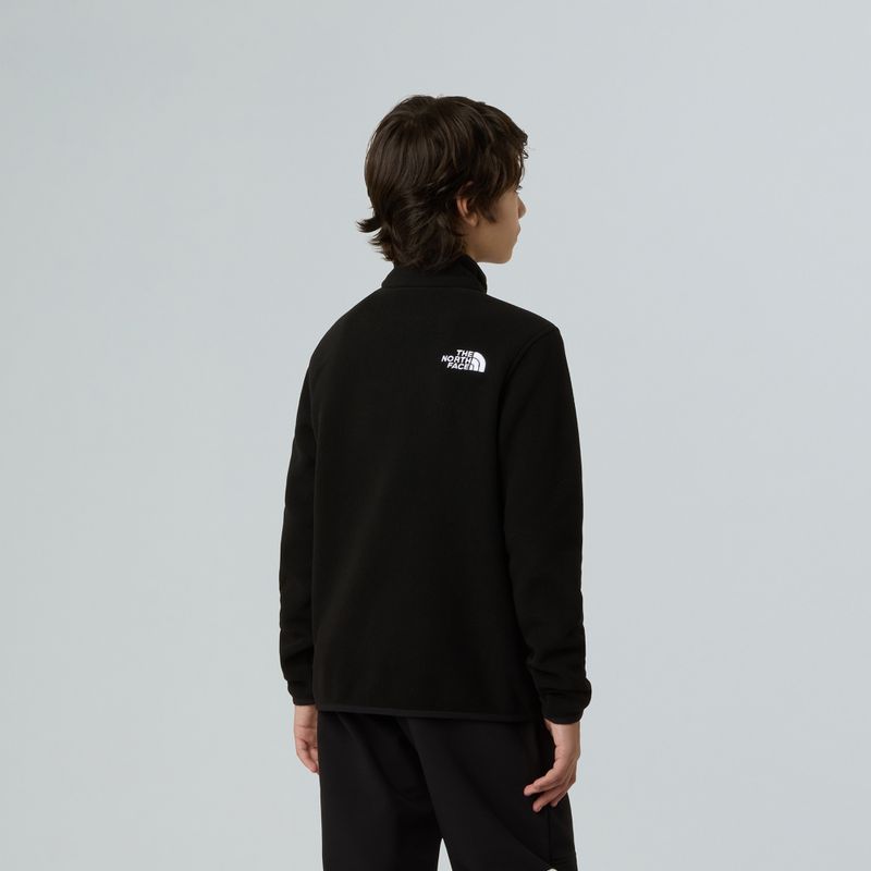 Children's fleece sweatshirt The North Face Teen Glacier 1/4 Zip black 5