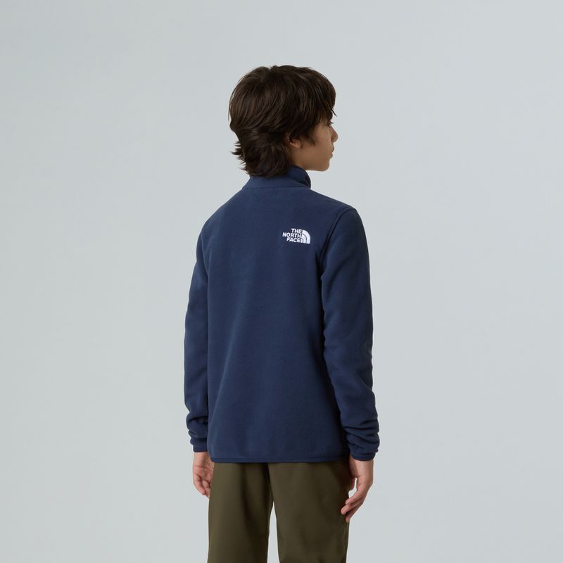 Children's fleece sweatshirt The North Face Teen Glacier 1/4 Zip summit navy 5